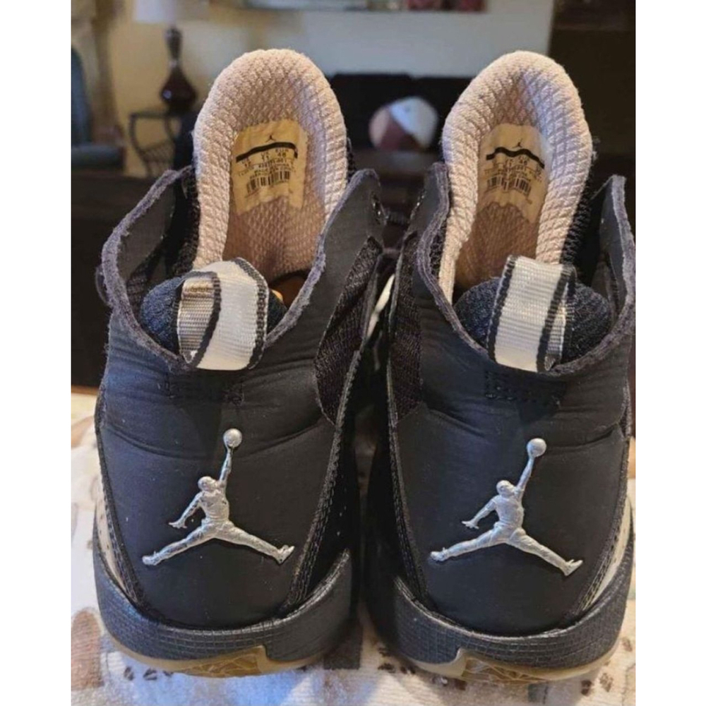 Air Jordan Basketball Shoes Size 12 Black /silver.(#1465) - Picture 4 of 12